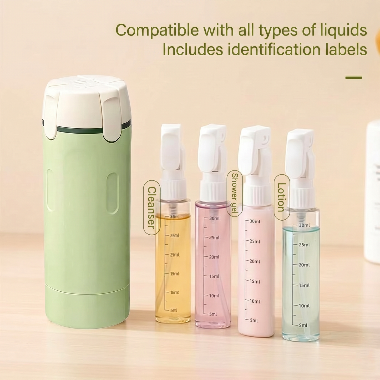 Kitto · 4-in-1 Travel Dispenser